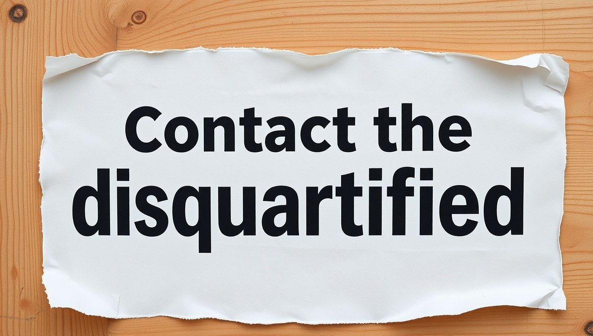 contact the disquantified